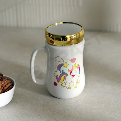 GB CRAFT Unicorn / Ceramic/ Coffee/ Tea Ceramic Coffee Mug(400 ml)