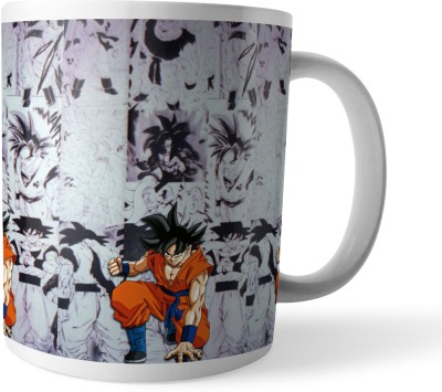 Morons Dragon Ball Z-Goku Anime Group Ceramic Coffee Mug(350 ml)