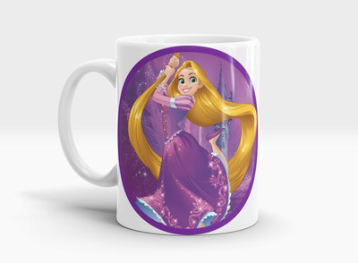 Daddy dream NEW-Cartoon BARBIE DOLL Printed Gift For Kids & Cartoon Lovers-CT-W-058 Ceramic Coffee Mug(320 ml, Pack of 4)