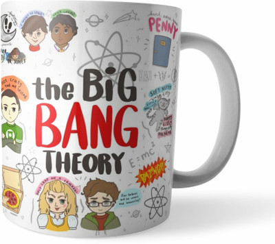 Morons Big Bang Theory Graphics Ceramic Coffee Mug(330 ml)