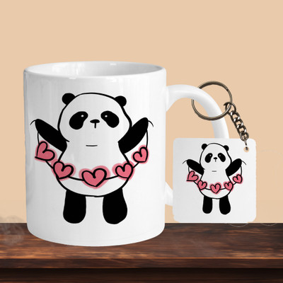 Print Ginnie 101_Love Panda R-S Ceramic Coffee Mug(325 ml)