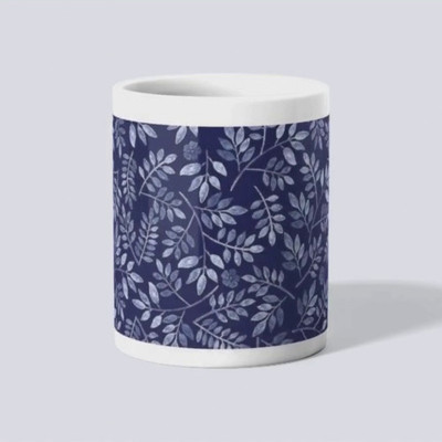makekart Stylish Foliage Print Ceramic Coffee Mug(325 ml)