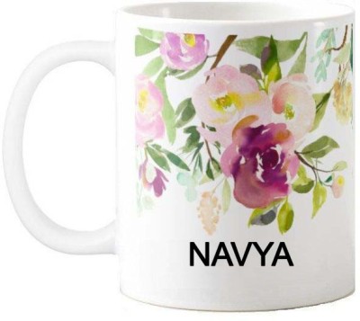 GNS Happy Birthday Gift for Navya 076 Ceramic Coffee Mug(325 ml)