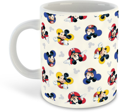 FLEXERSTYLE NEW2025-Mickey Mouse Printed White Coffee - D15 Ceramic Coffee Mug(325 ml)