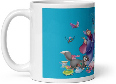 Mr UVD Cinderalla Design 737 Graphical Printed Premium Quality_MUGG Ceramic Coffee Mug(350 ml)