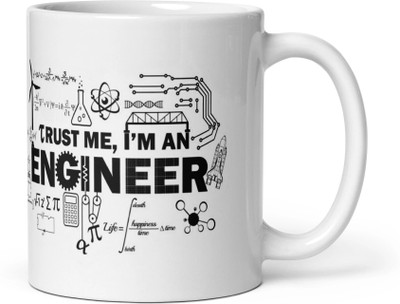 Mr UVD Trust Me Engineer Friend Coffee and Tea Ceramic 33ML_MUGG Ceramic Coffee Mug(350 ml)