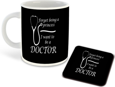 RADANYA PACK 2_Doctor-CM-10605 Ceramic Coffee Mug(352 ml, Pack of 2)