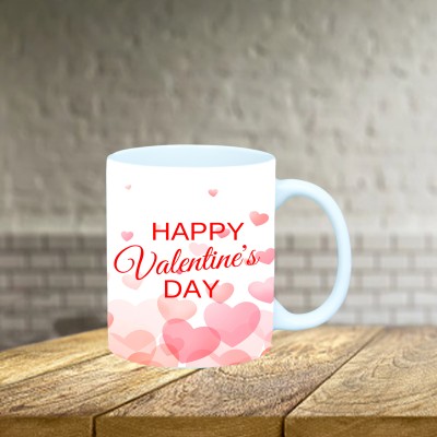 AGARWAL GIFT GALLERY Valentine Day White Coffee_554 Ceramic Coffee Mug(325 ml)