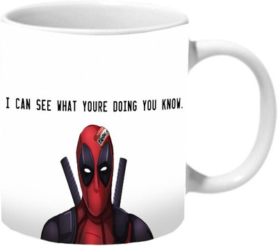 Mooch Wale Deadpool Hello Francis Ceramic Coffee Mug(325 ml)