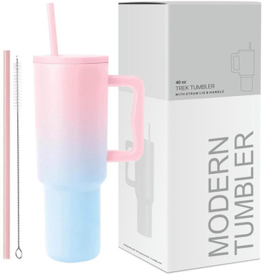 hkb 1200 ML Tumbler Sipper With Handle, Straw Stainless Steel Tumbler(1200 ml)