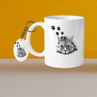 Print Ginnie 101_VM Giraffe L-O Ceramic Coffee Mug(325 ml)