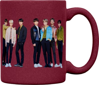 Gift4You Bts Coffee-MUG-033-PINK Ceramic Coffee Mug(320 ml)