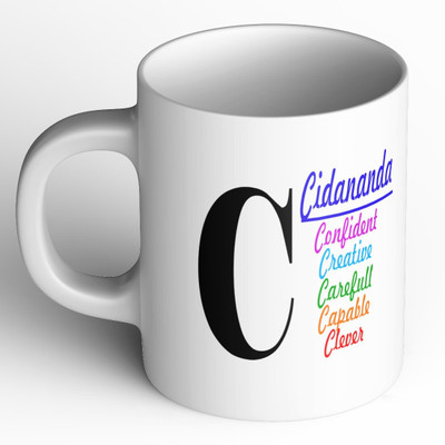 Abaronee NEW_Cidananda c001 in name Ceramic Coffee Mug(350 ml)