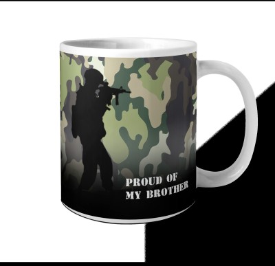 Phirki Studio PS-straight-bro-MUG29 Ceramic Coffee Mug(325 ml)