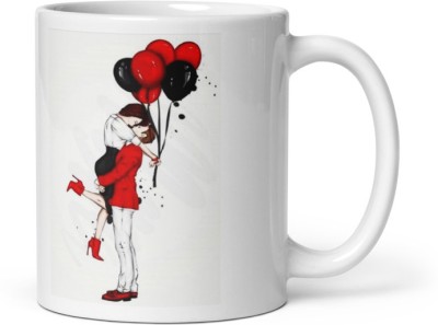 Bhagwati world creation Gift for couple-partner-soulmate-husband-valentine gift-ceramic coffee mug325ml Ceramic Coffee Mug(325 ml)