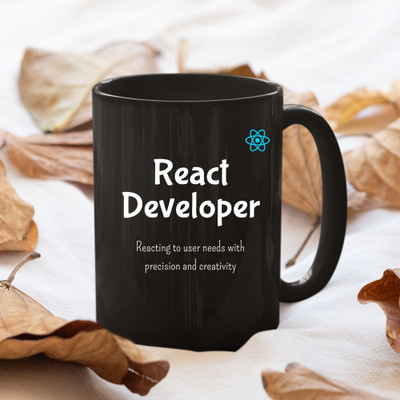 Moon Glow Inspirations React Developer Ceramic Coffee Mug(325 ml)