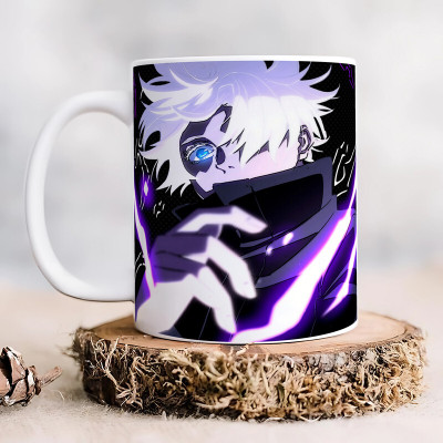 LokeshArt Anime For Girls Boys Brother Sister Microwave Safe White Coffee M_725 Ceramic Coffee Mug(325 ml)