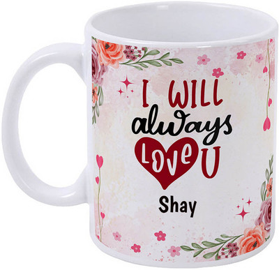 GIFTUATION Shay I Love You / Gift for Couple Ceramic Coffee Mug(325 ml)