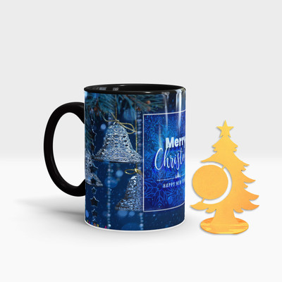 Fifth and Moon C-BLK-TREE-39 Ceramic Coffee Mug(320 ml, Pack of 2)