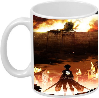 FAZAKA EREN FIGHT TITAN ANIME Ceramic Coffee Mug(350 ml)