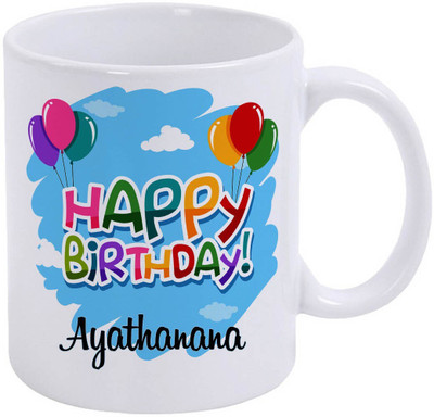 epheriwala Gift Someone Happy Birthday Ayathanana Ceramic Coffee Mug(350 ml)