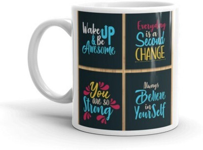 NOBI Printed Ceramic For Gifting 330ml Model 0984 Ceramic Coffee Mug(330 ml)