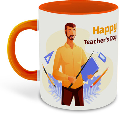 FLEXERSTYLE NEW2025-Teachers Day Printed Orange Coffee - D5 Ceramic Coffee Mug(325 ml)