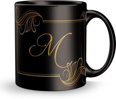 Dreamcart Letter M Design print gift for Friend Ceramic Coffee Mug(320 ml)