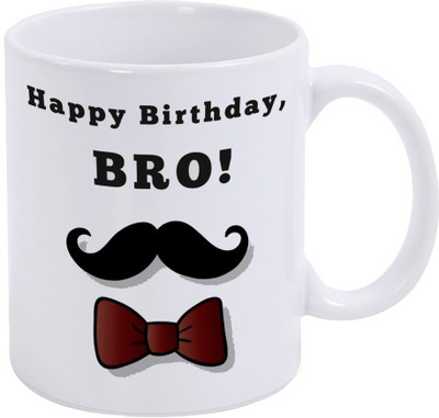 SUARD Happy Birthday Brother Bro younger and old best brother in the world WM-48 Ceramic Coffee Mug(350 ml)