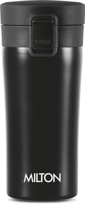 MILTON Thermosteel , 300 ml, Black | Hot & Cold | Soup Flask | Tea Stainless Steel Coffee Mug(300 ml)
