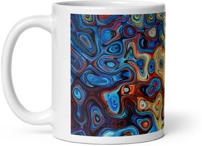 Mr UVD Color Changing Rainbow Pattern Ceramic Coffee Mug(350 ml)