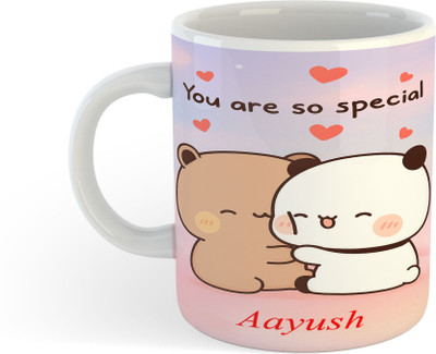 UNIARAWALAS You Are So Special Aayush Ceramic Coffee(325ml) Ceramic Coffee Mug(325 ml)