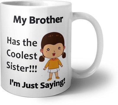 Phirki Studio Brother Best Sister Ceramic Coffee Mug(325 ml)