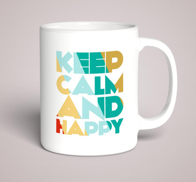 Shopalcon Keep calm beautiful mug | Best gift for someone Ceramic Coffee Mug(330 ml)