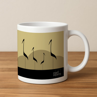 Asthetica Aviora - Graphic art Ceramic Coffee Ceramic Coffee Mug(295 ml)