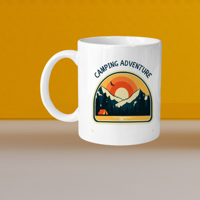 Hunter Studio 101_Perfect for Coffee and Tea - Single Pack VM Camoing Adventure L Ceramic Coffee Mug(328 ml)