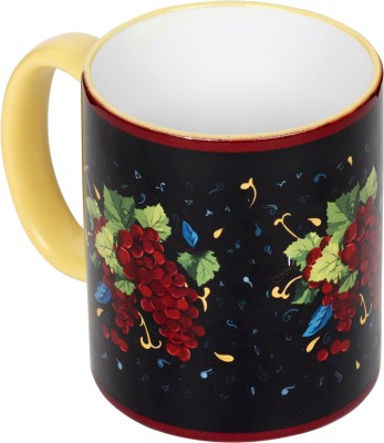 KOLOROBIA Grapes from Italy Ceramic Coffee Mug(325 ml)