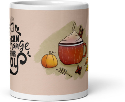 Mr UVD One Small Positive Thought Can Change Your Day Premium Quality_MUGG Ceramic Coffee Mug(350 ml)