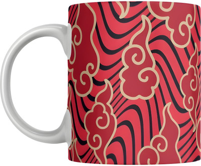 sublix Akatsuki Red cloud (1) Printed IMPORTED Ceramic coffee mug for Gifting Ceramic Coffee Mug(330 ml)