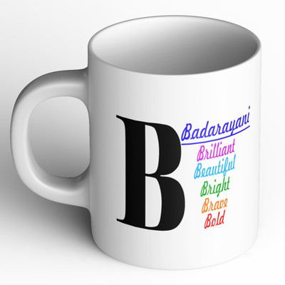 Abaronee 1010_Badarayani c001 in name Ceramic Coffee Mug(350 ml)