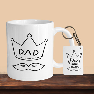 VM SHOPPING MALL Dad R-R Ceramic Coffee Mug(330 ml)