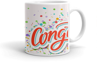 Clapcart Designer Printed Ceramic Coffee Mug(325 ml)