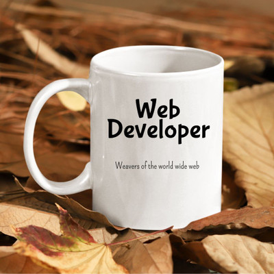 Moon Glow Inspirations Web Developer Ceramic Coffee Mug(325 ml)