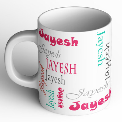 Abaronee 1010_Jayesh b004 in name 001 Ceramic Coffee Mug(350 ml)