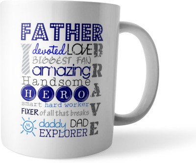 Morons Best Dad Ever - Father's Day Gift - World's Best Dad Collection - d1 Ceramic Coffee Mug(350 ml)