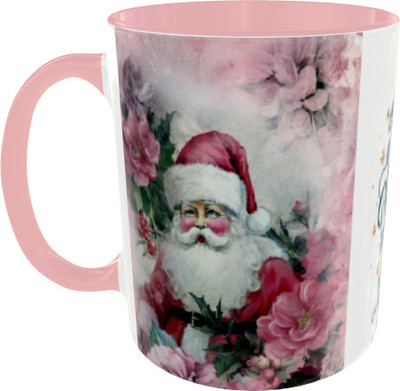 Aakansha Creation Wishing You A Merry Christmas and a Wonderful New Year Ceramic Coffee Mug(330 ml)
