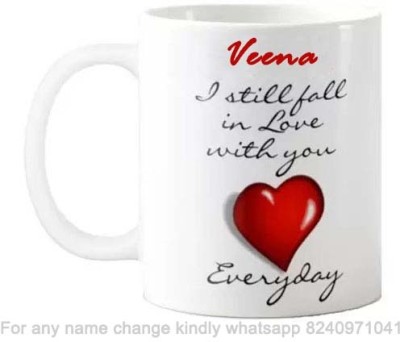 GNS Romantic Gift for Veena Love theme Proposal Message 001 Ceramic Coffee Mug(325 ml)