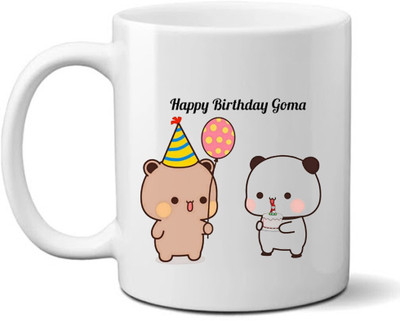 Cheeksy Bubu Dudu Designer Printed Coffee 68 Ceramic Coffee Mug(325 ml)