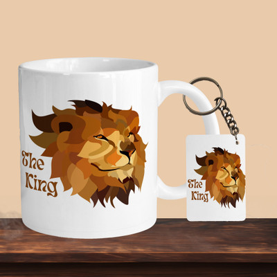 VM SHOPPING MALL She King R-R Ceramic Coffee Mug(330 ml, Pack of 2)