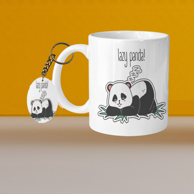 AG MALL 101_VM Dear 01 L-A Ceramic Coffee Mug(315 ml, Pack of 2)